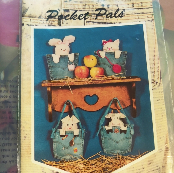 🗺️ Pocket Pals by Country Thread Designs New, Vintage, Cute Fall Craft Project - Picture 6 of 6